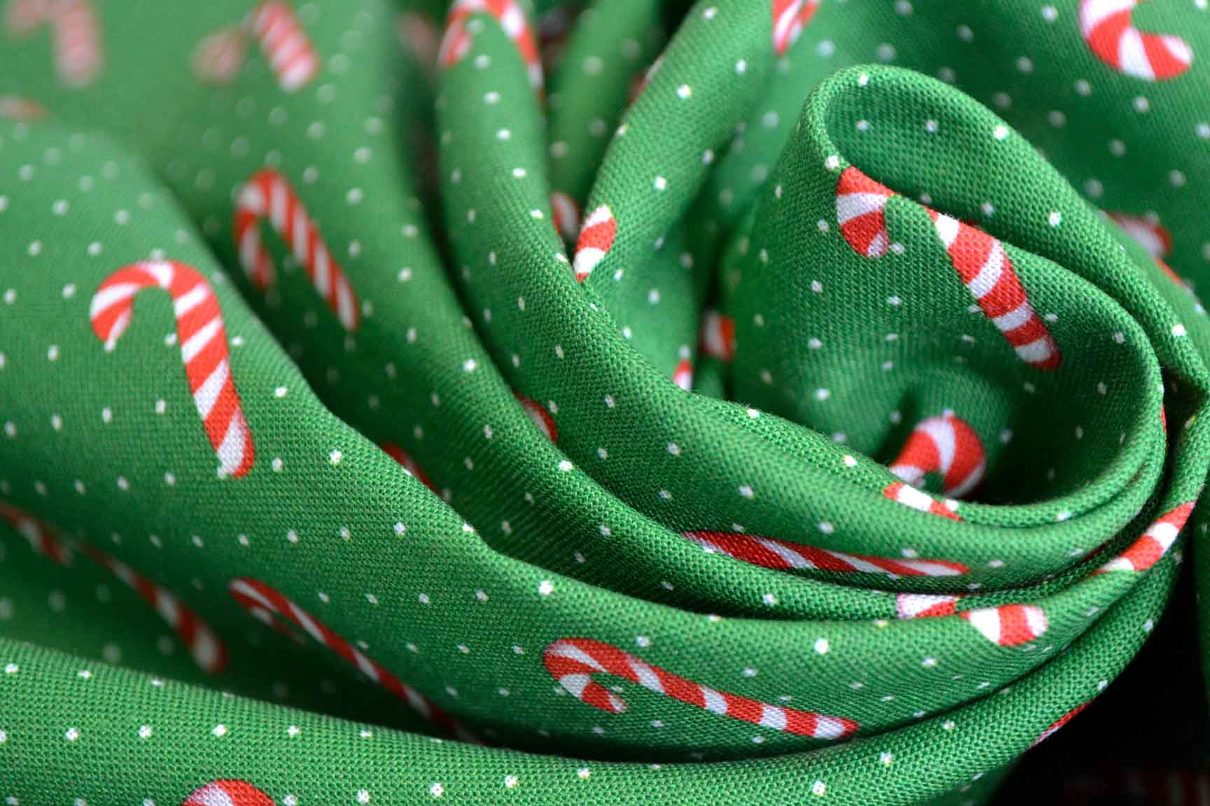 Candy Cane Wishes Green, Michael Miller