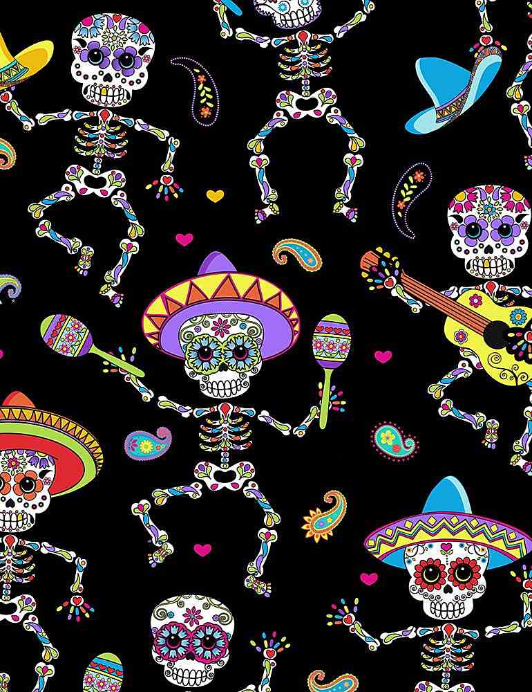 Dancing Day of the Dead, Timeless Treasures