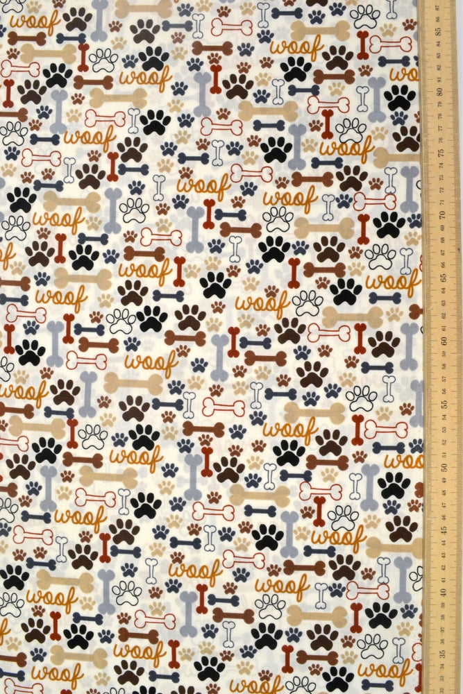 Dog Bones & Paw Prints, Timeless Treasures