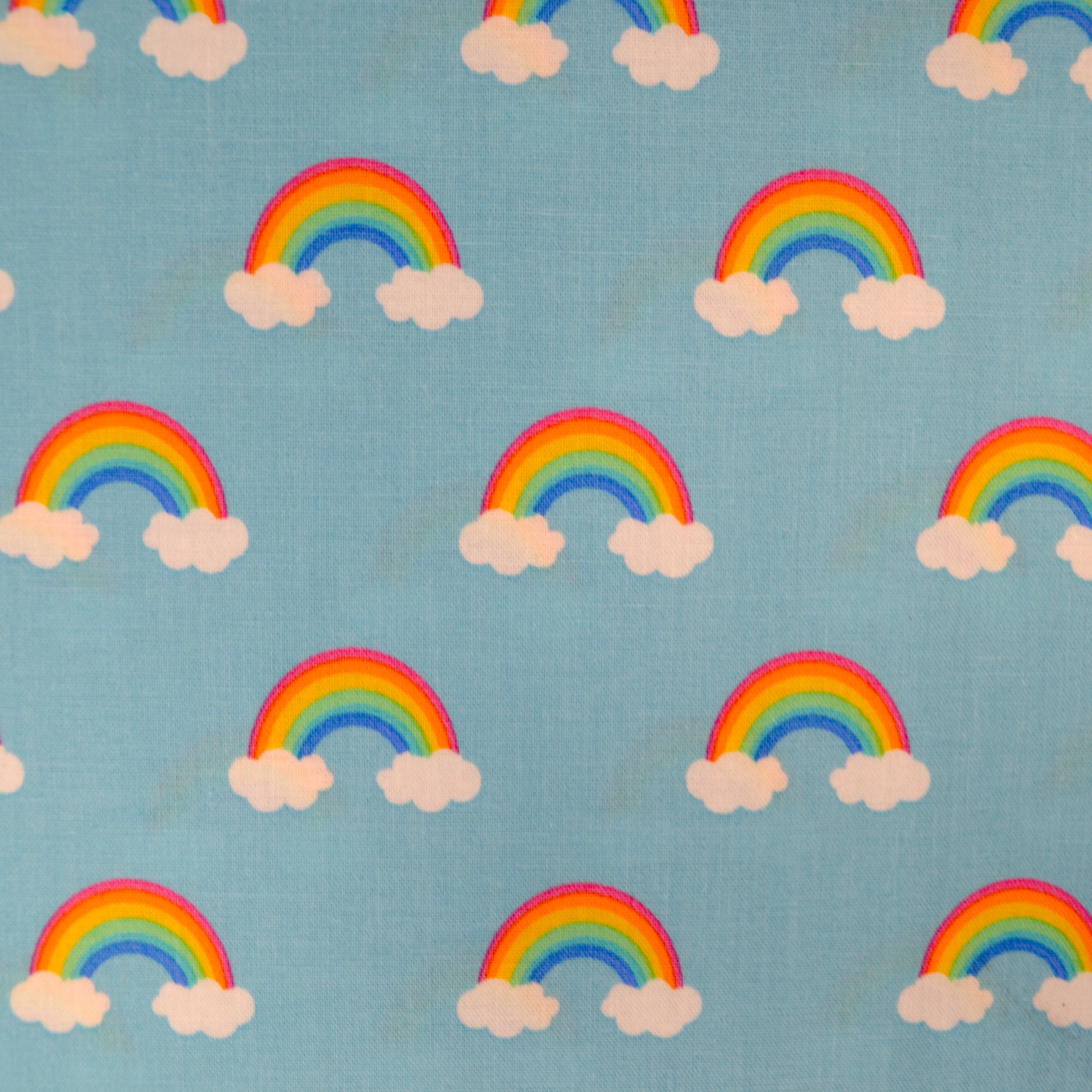 Happy Little Unicorns Rainbows Blue, Robert Kaufman