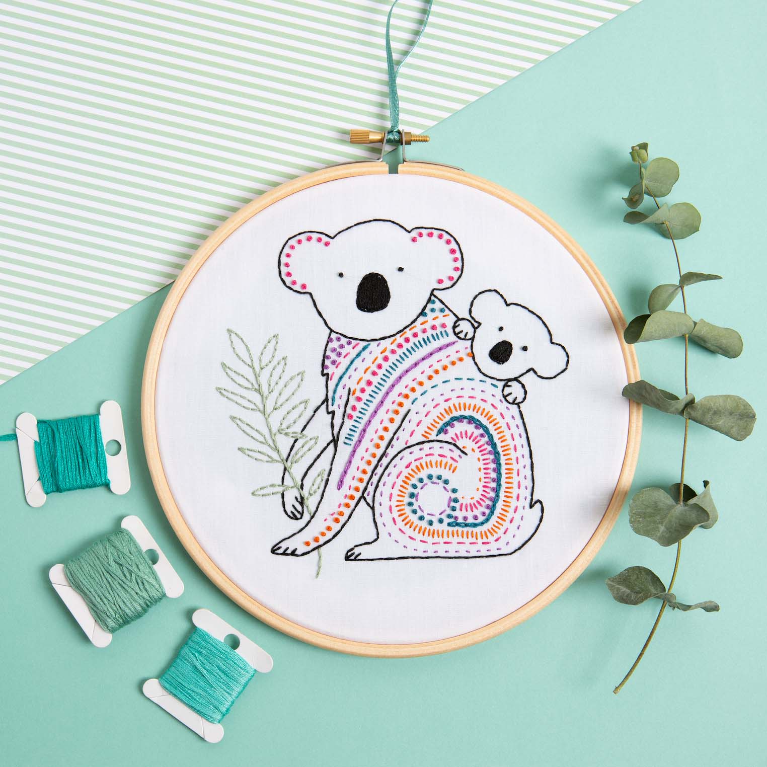 Koala Embroidery Kit, Hawthorn Handmade