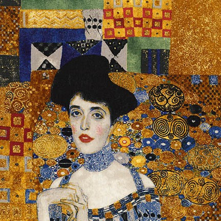 Lady of Gold Klimt 60cm Panel, Robert Kaufman