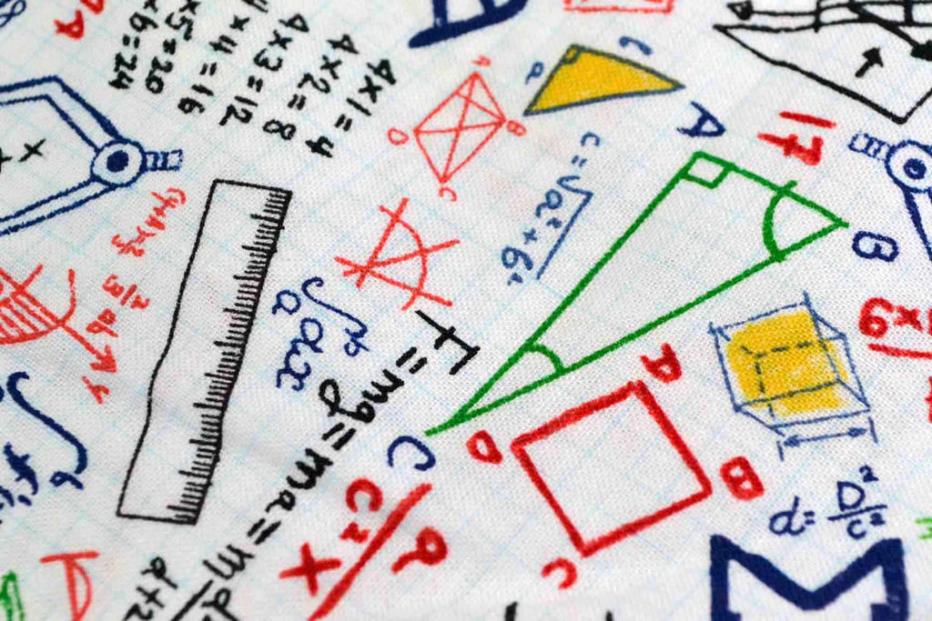 Doodle Math Frame Math Doodle on Grid, Timeless Treasures