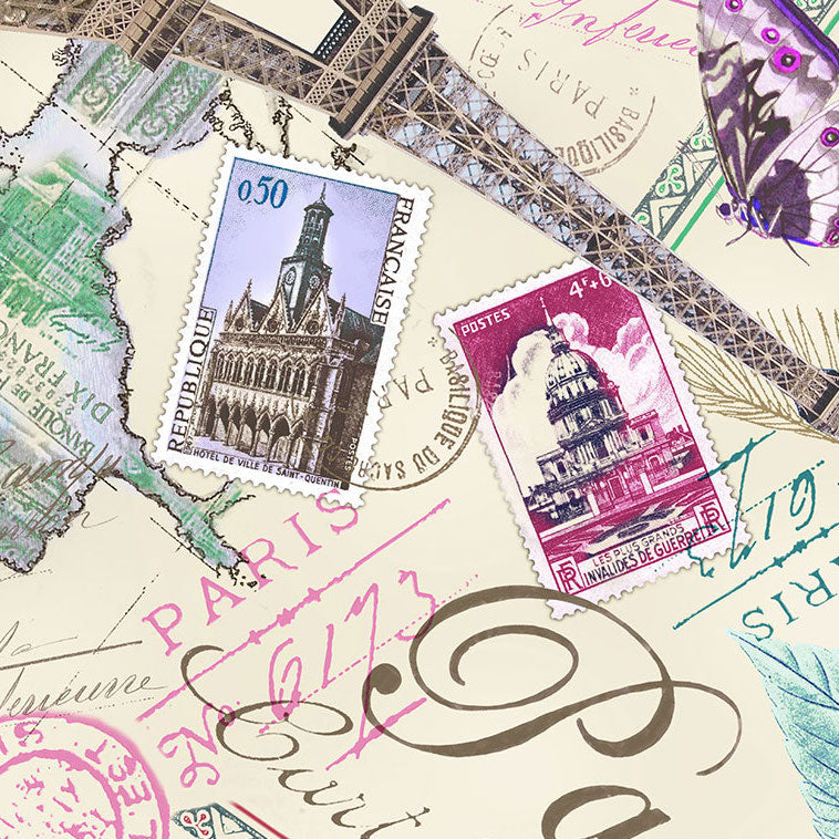 Postcard Paris Cream, Timeless Treasures