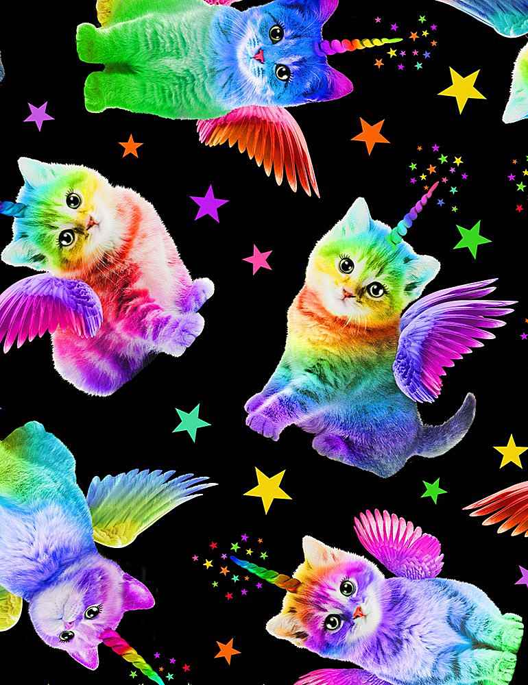 Rainbow Unicorn Cats, Timeless Treasures