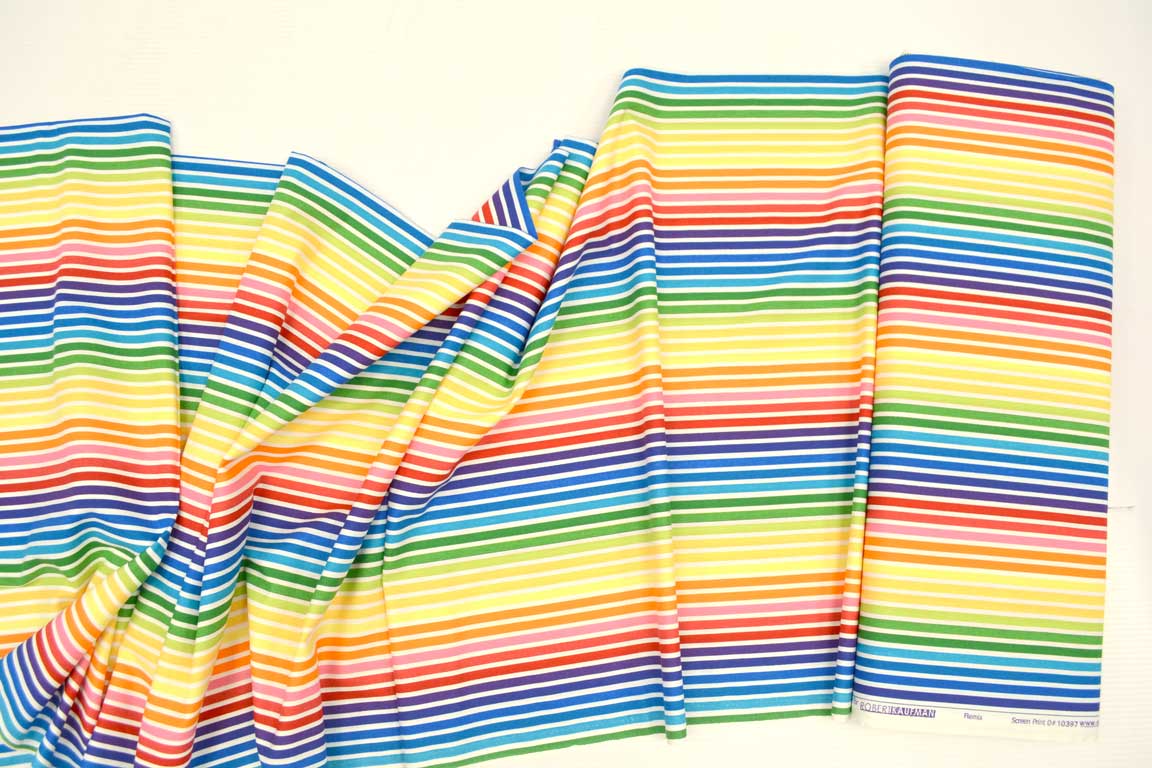 Remix Bright Rainbow Stripe, Robert Kaufman