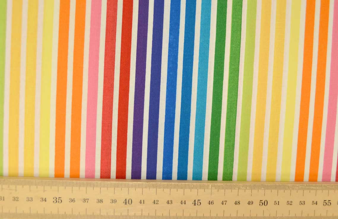 Remix Bright Rainbow Stripe, Robert Kaufman