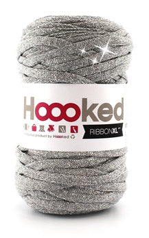 Hoooked Ribbon XL Lurex Silver Dust